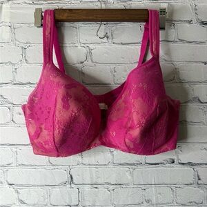 Lane Bryant 42DDD Balconette pink lace